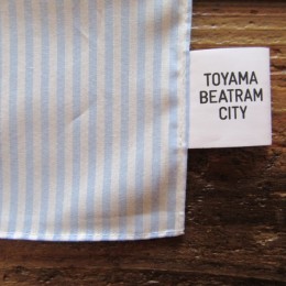 サイドにちらりと「TOYAMA BEATRAM CITY」のタグが付いてます。