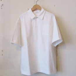 S/S Wide Polo Shirt (White)