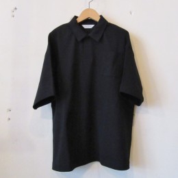 S/S Wide Polo Shirt (Black)
