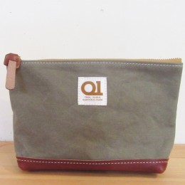 MAIL pouch (rust x brown leather)