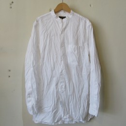 Banded Collar Shirts (WHITE)