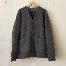 Wool Boa V-Neck Cardigan