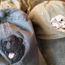 Dog embroidery cotton dad cap