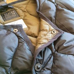 TAION-104LSBPML-1  LONGMILITARY OVER SIZE CREW NECK LONG DOWN JKT (SOFT SHELL)　