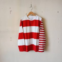 オフホワイト x レッド