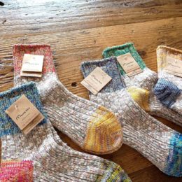 （ひだりから）Blue, Red, Purple, Green, Yellow になります。