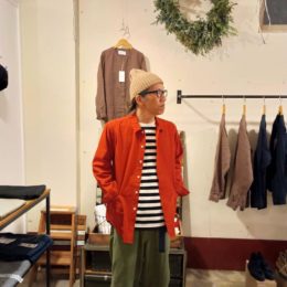 モデル：不安定（かぁ～？）の、店主　172cm,57kg/着用サイズ：S（HARVEST着用）